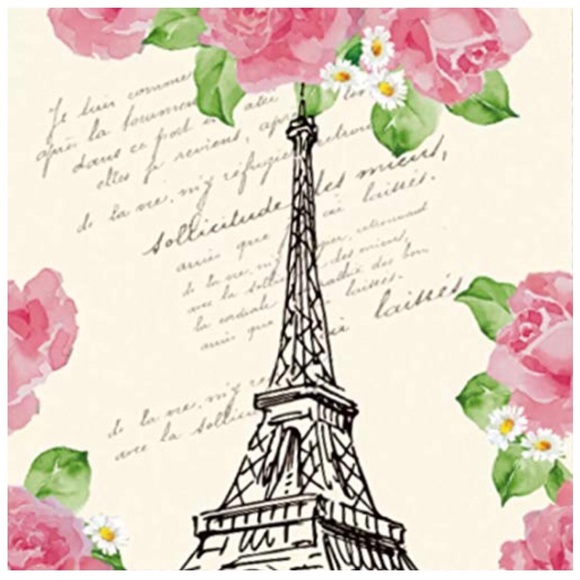 Parisian Blossoms Decorative Luncheon Paper Napkins, 40 ct - Picture 1 of 1
